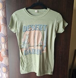 Desert Darlin Green Graphic Tee